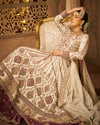 Lehenga - White & Wine 3973